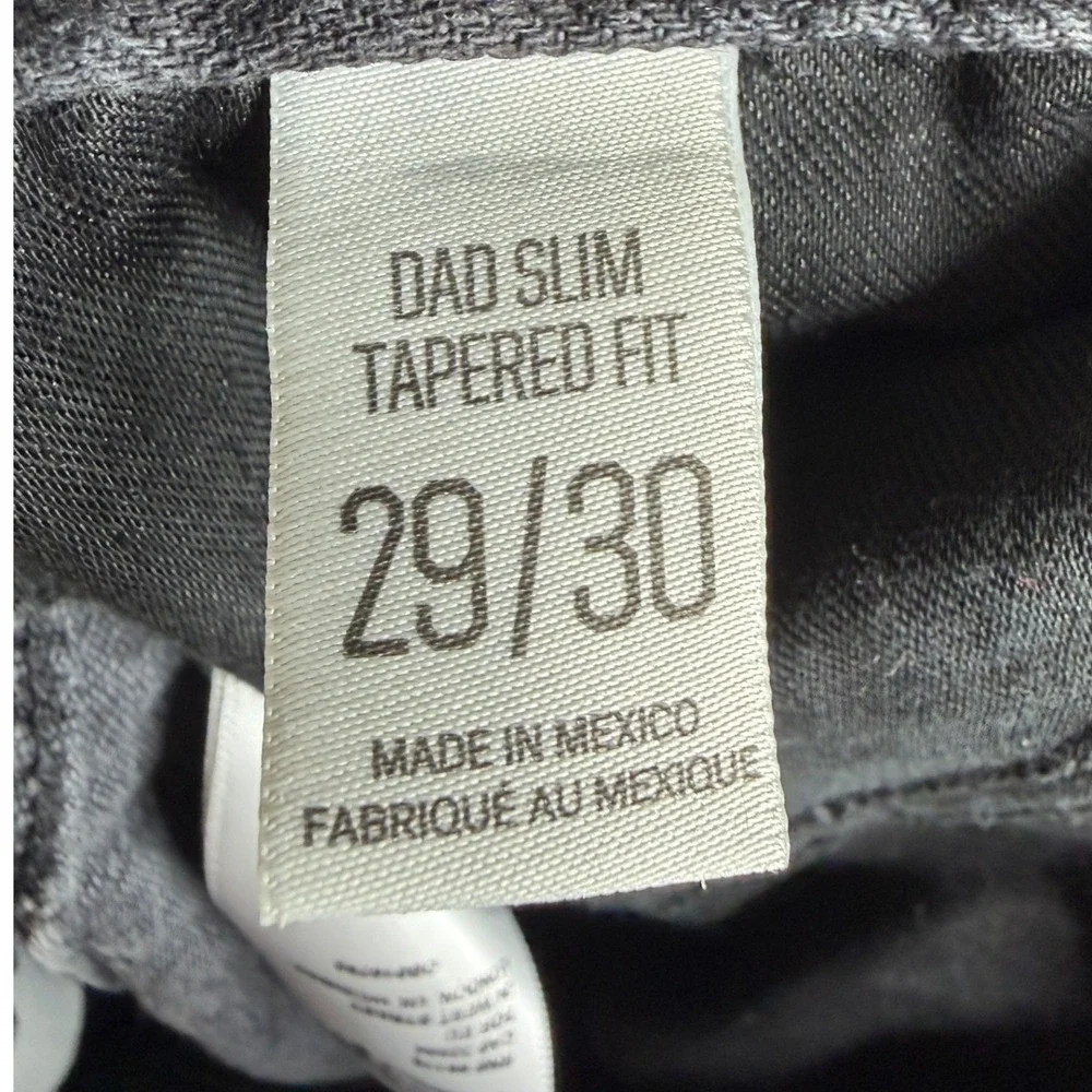BDG Urban Outfitters Dad Slim Tapered Fit Jeans size 29/30 Black